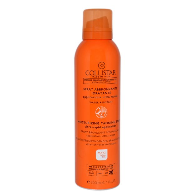 Collistar Moisturizing Tanning Spray Ultra Rapid Application Spf 20 200ml