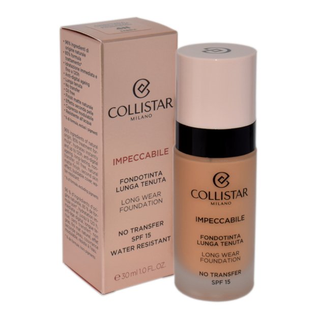 Collistar Impeccabile Long Wear Foundation Spf 15 4N - Sand 30ml