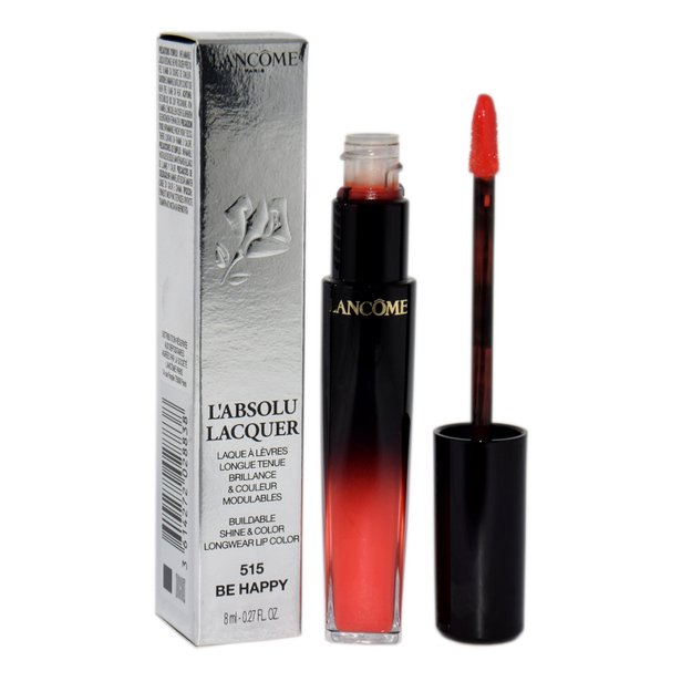 Lancome L`Absolu Lacquer Buildable Shine & Color Longwear Lip Color 515 Be Happy