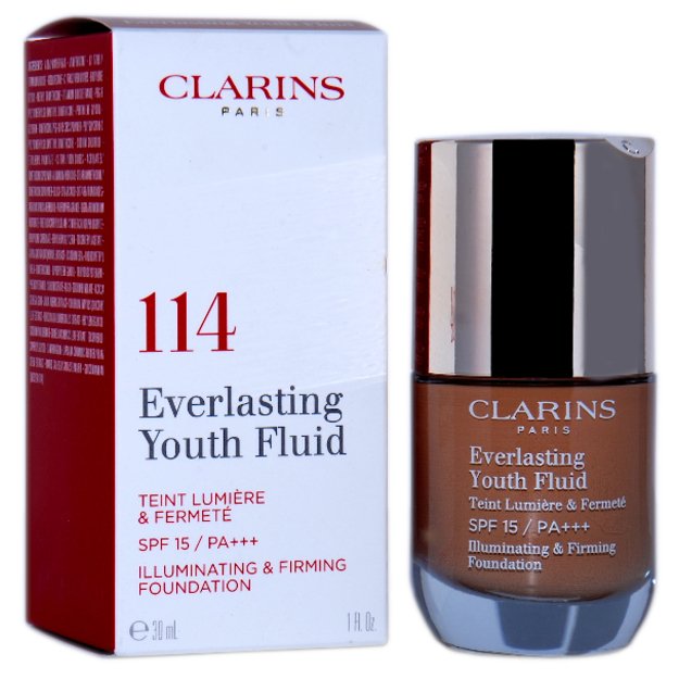 Clarins Everlasting Youth Fluid 114 Cappuccino 30ml