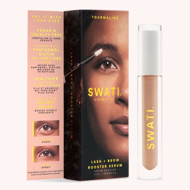SWATI turmalino blakstienų stiprinamasis serumas - SWATI Cosmetics Lash brow booster serum, Tourmaline