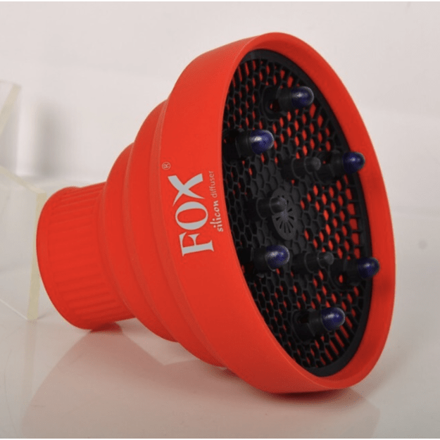 FOX universalus difuzorius plaukų džiovintuvams – silikoninis, raudonas FOX universalus difuzorius plaukų džiovintuvams – silikoninis, raudonas