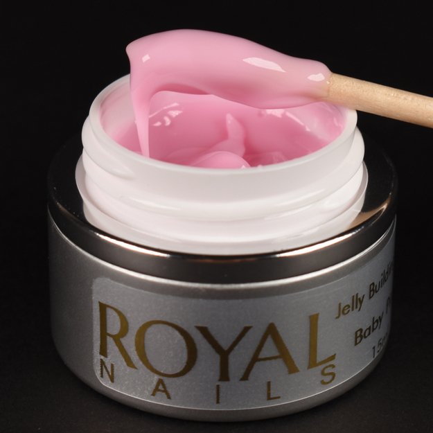 Maskuojantis gelis želė Royal Nails Jelly Building Baby Pink