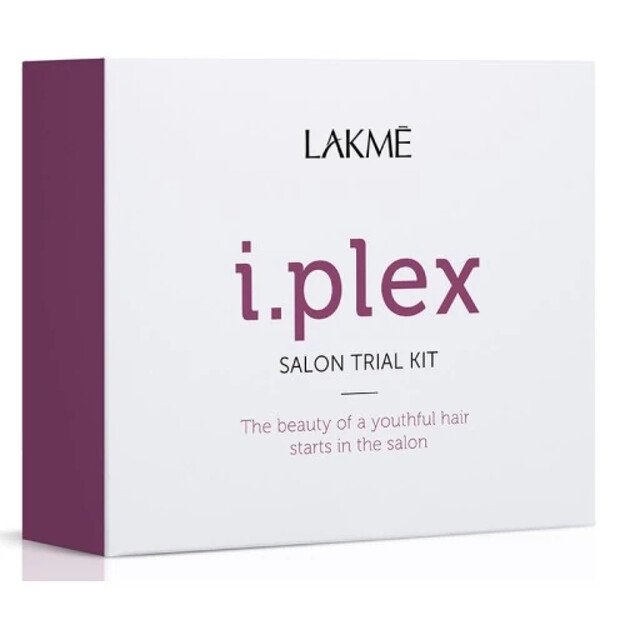 Profesionalus plaukų atkūrimo rinkinys - Lakme I.Plex Trial Kit (Premium Bond 100ml, Keratech I.Power 2x100ml, Dispenser, Application Guidelines)