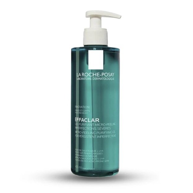 Giluminis veido ir kūno prausiklis riebiai, į aknę linkusiai odai - La Roche Posay Effaclar Micro Peeling Gel Face And Body Wash 400ml