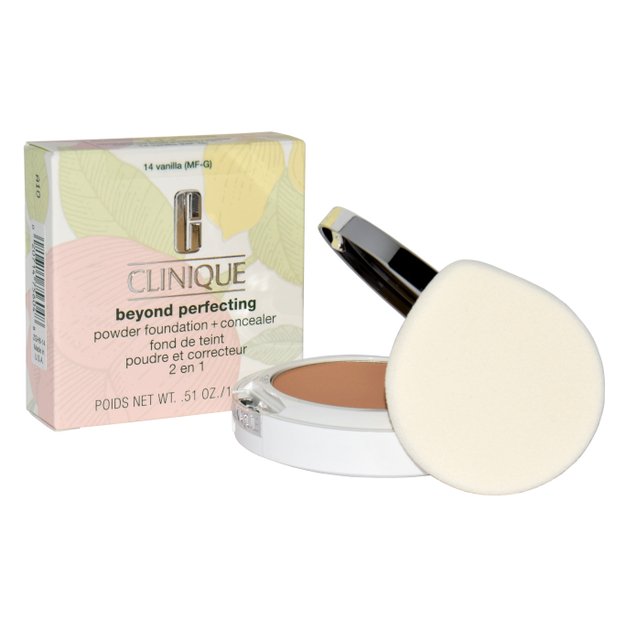 Clinique Beyond Perfecting Powder Foundation + Concealer 14 Vanilla 14,5g