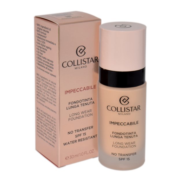 Collistar Impeccabile Long Wear Foundation Spf 15 1R - Pink Ivory 30ml