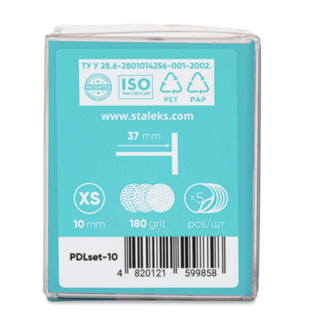 Pedikiūro diskas Pododisk rinkinys – kotelis + keičiamos šlifavimo diskeliai PDLset-10 Staleks Pro XS 10 mm 1