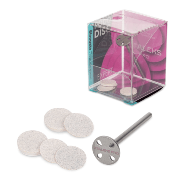 Pedikiūro diskas Pododisk rinkinys – kotelis + keičiamos šlifavimo diskeliai PDLset-10 Staleks Pro XS 10 mm