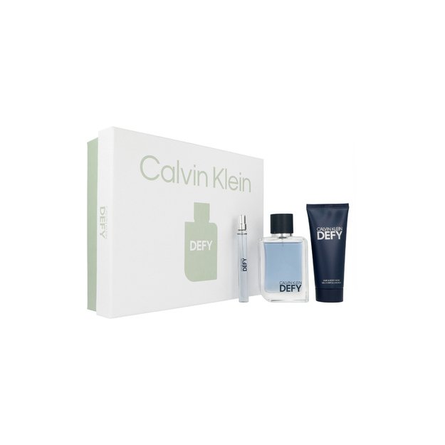 Zestaw Calvin Klein Defy Edt 100ml + Hair & Body Wash 100ml + Edt 10ml