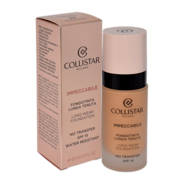 Collistar Impeccabile Long Wear Foundation Spf 15 3g - Natural Gold 30ml