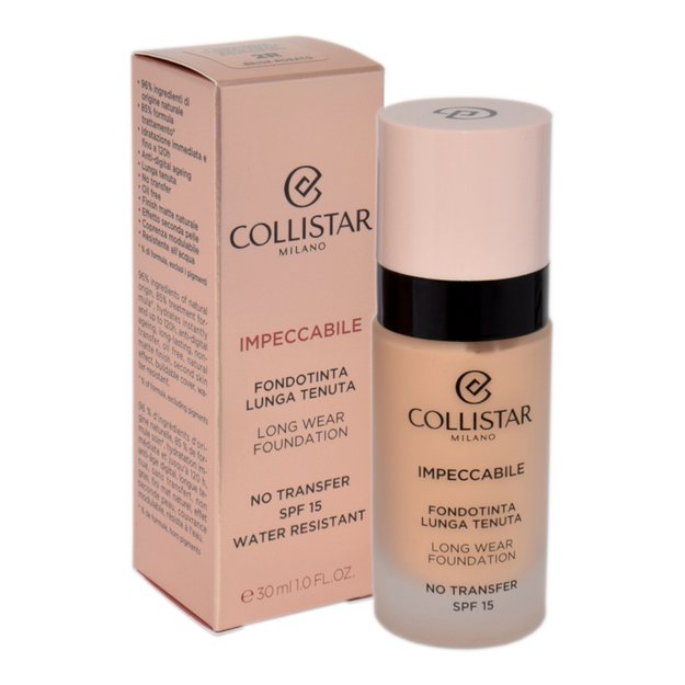 Collistar Impeccabile Long Wear Foundation Spf 15 2R - Beige Rose 30ml