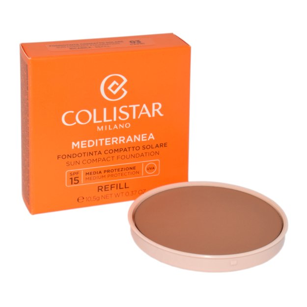 Collistar Mediterranea Sun Compact Foundation Spf15 03 Capri Refill 10,5g