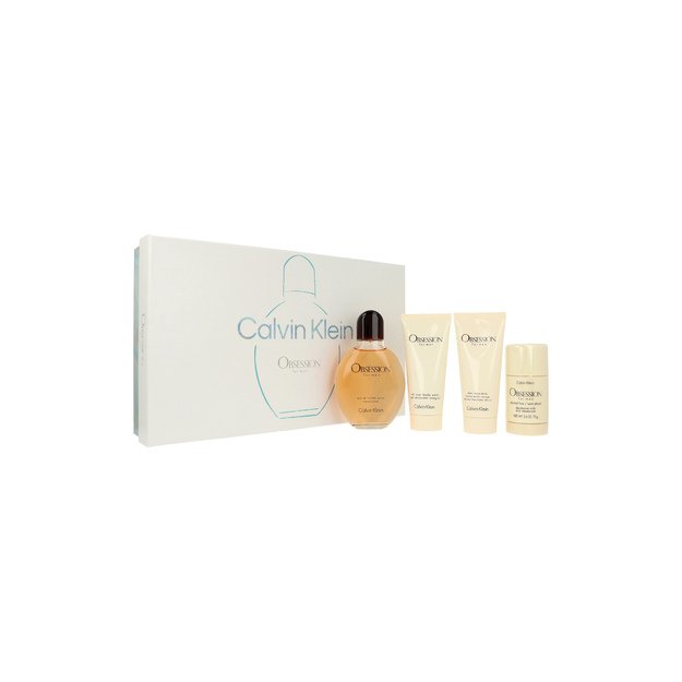 Zestaw Calvin Klein Obsession Edt 125ml + Deostick 75g + After Shave Balm 100ml + Body Wash 100ml