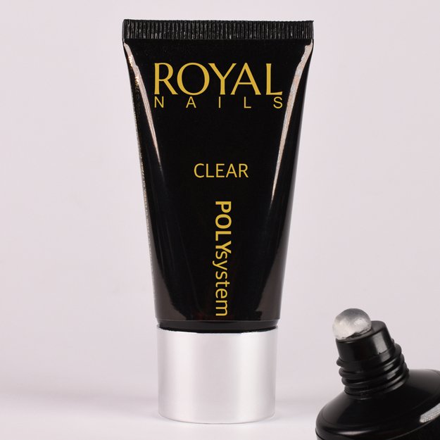 Skaidrus poly gelis Royal Nails Poly System Clear