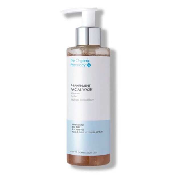 Gaivinantis Veido Prausiklis su Mėta - The Organic Pharmacy Peppermint Facial Wash 100ml