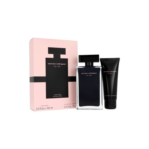 Zestaw Narciso Rodriguez For Her Edt 100ml + Body Lotion 75ml