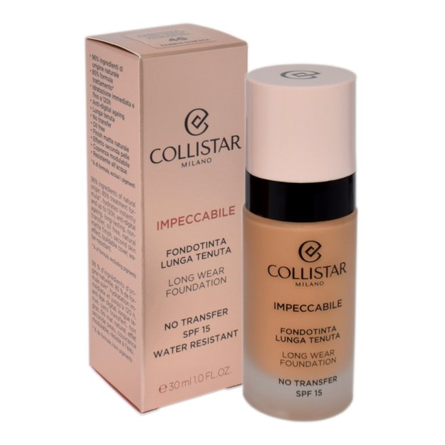 Collistar Impeccabile Long Wear Foundation Spf 15 4g - Gold Sand 30ml