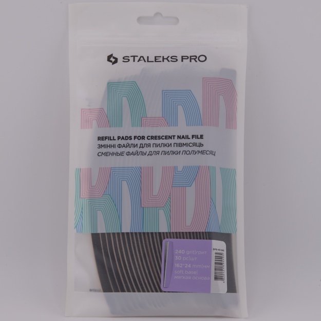 STALEKS PRO klijuojami dildės abrazyvai laivelio formos pagrindui 240gr, 30vnt DFE-40-240