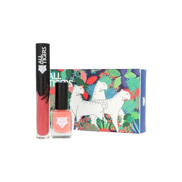 Zestaw All Tigers Natural & Vegan Lips & Nails Lipstick 683 Make Your Mark 8ml + Nail Polish 193 Take Your Chance 11ml