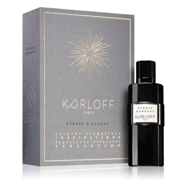 Unisex nišiniai kvepalai su citrusų, medienos ir muskuso natomis - Korloff Ecorce D'argent Eau De Parfum 100ml