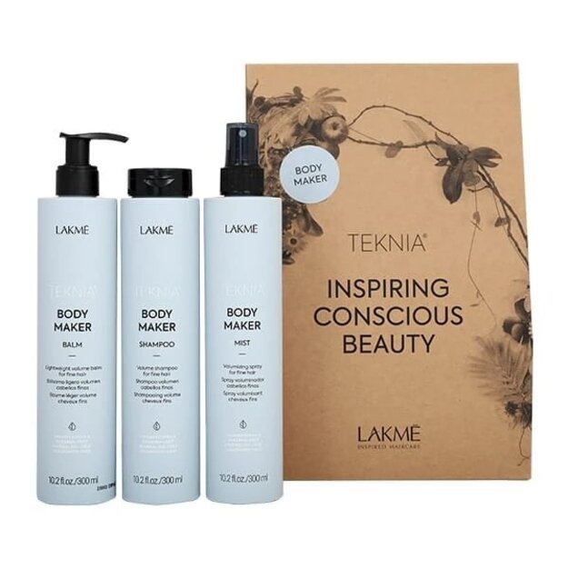 Profesionalus plaukų apimties suteikiantis rinkinys - Lakme Tkn Retail Pack Body Maker