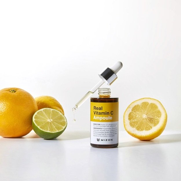 Intensyvus veido serumas su 19% vitamino C - Mizon Real Vitamin C Ampoule 30ml