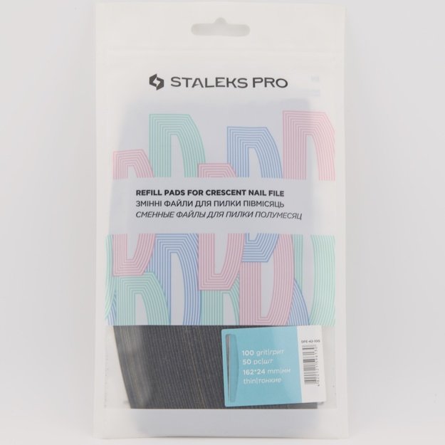 STALEKS PRO klijuojami dildės abrazyvai laivelio formos pagrindui 100gr, 50vnt DFE-42-100