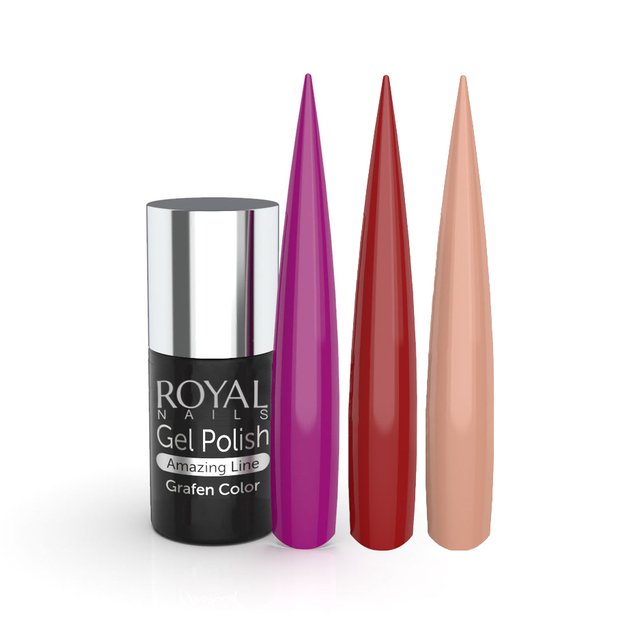 Ilgalaikis gelinis lakas Royal Nails Grafen Color