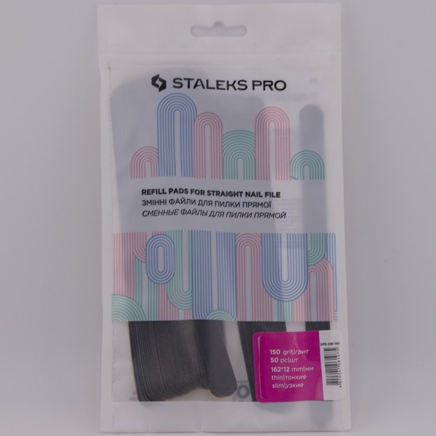 STALEKS PRO klijuojami ploni dildės abrazyvai tiesiam pagrindui 150gr, 50vnt DFE-22E-150