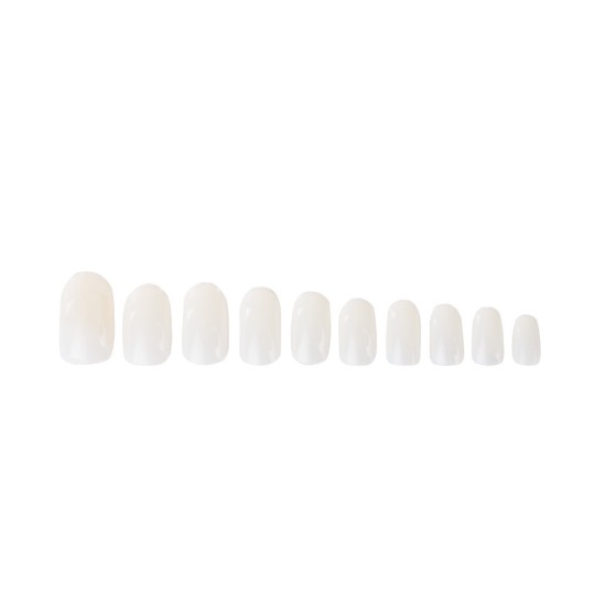 Ovalo formos tipsai nagams pieno spalvos maišelyje 600 vnt