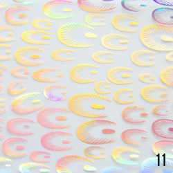 Permatoma Folija nagų dailei su holografiniu efektu 100cm 11