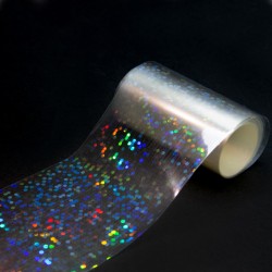 Permatoma Folija nagų dailei su holografiniu efektu 100cm 2