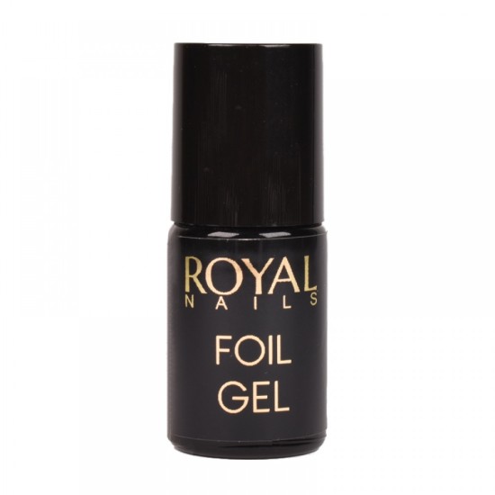 Gelis folijai skaidrus su teptuku Royal Nails Foil Gel 5ml