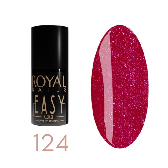 Ilgalaikis gelinis lakas Royal Nails Easy Color 124