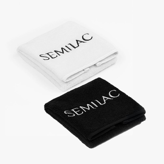 Elegantiškas rankšluostis su siuvinėtu Semilac logotipu