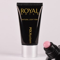 Šviesiai rožinio atspalvio poly gelis Royal Nails Poly System Natural Light Pink